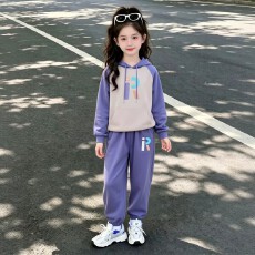 批发<b class='q'>女童</b>秋<b class='q'>装</b>2026新款大童女装洋气12岁女孩春秋运动卫衣套装实价