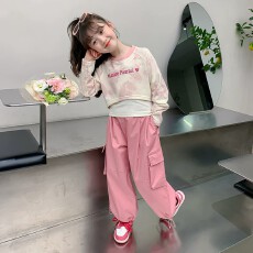 批发<b class='q'>女童</b>秋<b class='q'>装</b>2026新款大童女装洋气12岁女孩春秋运动卫衣套装实价
