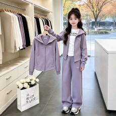 批发<b class='q'>女童</b>秋<b class='q'>装</b>2026新款大童女装洋气12岁女孩春秋运动卫衣套装实价