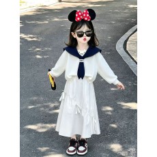 批发女童<b class='q'>牛仔裤</b>蝴蝶烫钻2026新款春秋洋气休闲直筒阔腿中大童<b class='q'>儿童</b>裤子
