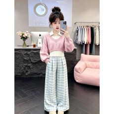 批发初中生女秋套装2026新款青少年女装学生时尚穿搭女大童学院风搭配