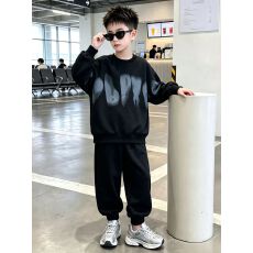 批发男童春秋装套装2026新款潮痞帅<b class='q'>儿童</b>春秋款<b class='q'>卫衣</b>帅气时髦春季运动装