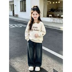 批发女童<b class='q'>卫</b>衣春秋款2026新款洋气儿童秋<b class='q'>装</b>小女孩秋季宽松POLO领上衣潮