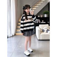 批发女童加绒卫衣<b class='q'>套装</b>2026新款儿童学院风上衣小女孩