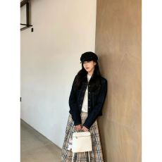 批发复古显瘦正肩短款牛仔外套女<b class='q'>春秋</b>季新款宽松小个子高级感百搭夹克