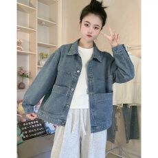 批发2026新款复古<b class='q'>牛仔</b>外套女春季韩版慵懒风宽松休闲夹克洋气港风<b class='q'>上衣</b>