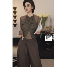 批发「薄如蝉翼3.0」网纱莱赛尔<b class='q'>拼接</b> 修身连体上衣