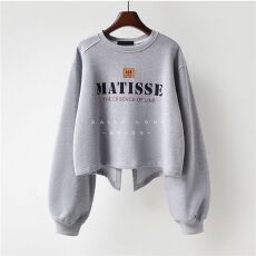 批发加大码卫衣女装秋季新款<b class='q'>韩版</b>ins胖mm短款圆领套头宽松<b class='q'>外套</b>上衣潮