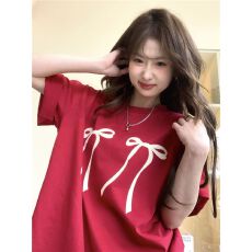 批发宽松版原版外贸韩版复古字母印花宽松大码<b class='q'>短袖</b><b class='q'>T</b><b class='q'>恤</b>百搭休闲上衣