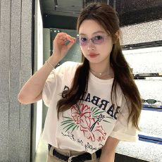 批发宽松版原版外贸韩版复古字母印花宽松大码<b class='q'>短袖</b><b class='q'>T</b><b class='q'>恤</b>百搭休闲上衣