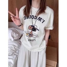 批发宽松版原版外贸韩版复古字母印花宽松大码<b class='q'>短袖</b><b class='q'>T</b><b class='q'>恤</b>百搭休闲上衣