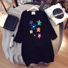 批发中长款2026夏季新款宽松大版网红超火cec短袖<b class='q'>t</b><b class='q'>恤</b><b class='q'>女</b>ins上衣