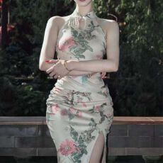 批发已出货 原/白玉瓷肌 新中式<b class='q'>旗袍</b> 国风绝美改良<b class='q'>连衣裙</b>女
