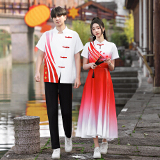 批发大货已出实拍情侣装班服复古中式演出服民国风套装