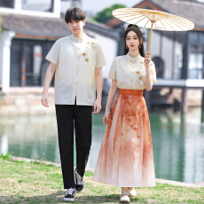 批发出货中实拍情侣装班服复古中式<b class='q'>演出服</b>民国风套装