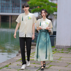 批发出货中 实拍情侣装班服复古中式<b class='q'>演出服</b>民国风套装吊坠可摘掉