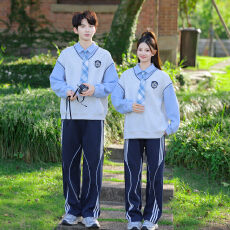 批发<b class='q'>实拍</b>情侣装班服卫衣校服套装