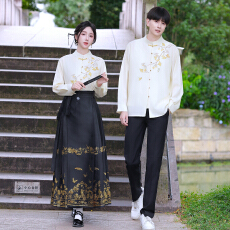批发实拍情侣装班服复古中式演出服民国风套装