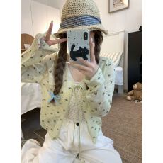 批发法式2026蝴蝶结夏镂空外穿防晒开衫<b class='q'>针织</b>外套小众百搭上衣