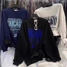 批发<b class='q'>韩国</b>外贸新款仿棉华棉复合 圆领卫衣女印花跨境