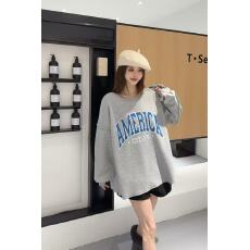 批发<b class='q'>复古</b>美式字母卫衣设计感中长款袖子宽松休闲上衣