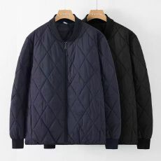 批发新款菱形格男宽松小众设计感ins<b class='q'>夹克</b>棉服