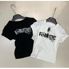 批发夏季新款纯欲风辣妹短款<b class='q'>纯棉</b>短袖<b class='q'>t</b><b class='q'>恤</b>女修身显瘦百搭设计感上衣女