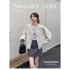 批发韩国高级感无领外套女<b class='q'>春</b>秋有里衬2026新款宽松休闲百搭
