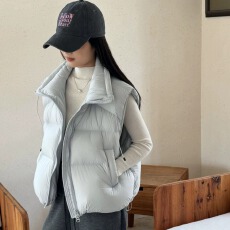 批发羽绒棉马甲女外穿韩国2026冬季新款泡芙棉马夹宽松加厚棉服背心