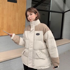 批发棉衣棉服<b class='q'>男</b>女2023宽松保暖立领面包服棉袄外套厚欧美风
