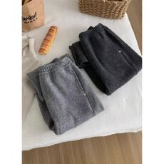 批发松紧腰时尚百搭<b class='q'>韩版</b>加厚加绒保暖奶奶<b class='q'>裤</b>休闲<b class='q'>裤</b>女