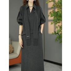 批发高档设计感磨毛精纺卫衣半身裙两件套<b class='q'>大码</b>遮肉宽松休闲套装秋冬新