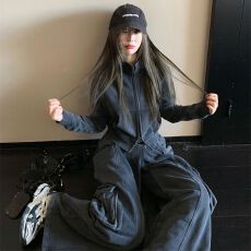 批发高级感运动服套装女秋冬宽松显瘦韩版时尚炸街卫衣休闲两件套跑步