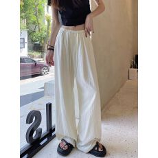 批发黑色<b class='q'>阔腿裤</b>女夏季薄款慵懒风小个子防晒凉凉<b class='q'>裤</b>直筒宽松冰丝山本<b class='q'>裤</b>