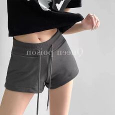 批发黑色运动短裤女夏季2026新款<b class='q'>显瘦</b>骑行a字包臀紧身休闲辣妹瑜伽裤