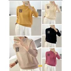 批发妈妈秋冬装毛衣新款半高领针织打底衫<b class='q'>中年</b><b class='q'>女装</b>洋气宽松百搭打底衫