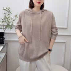 批发卫衣连帽针织衫毛衣新款妈妈秋冬时尚<b class='q'>大码</b>百搭打底<b class='q'>宽松</b>洋气上衣