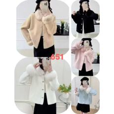 批发小香风<b class='q'>外套</b>女士春秋冬季2025新款粉色毛衣<b class='q'>外套</b>小个子短款开衫上衣