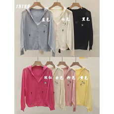 批发夏季薄款冰丝针织空调衫外套女连帽防晒<b class='q'>开衫</b>外搭高级感披肩配裙子