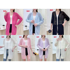 批发<b class='q'>中年</b>妈妈春夏防晒披肩中长款冰丝针织开衫女外搭加肥加大码薄<b class='q'>外套</b>