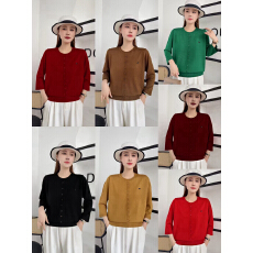 批发2026新款<b class='q'>妈妈装</b>春款针织小衫上衣打底40岁减龄遮肚春秋季单穿衣服