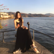 批发木子李的李新中式立领无袖蕾丝刺绣针织<b class='q'>连衣裙</b>垂感高腰A字长裙夏