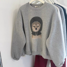 批发韩国东大门休闲百搭卡通印花圆领<b class='q'>套头卫衣</b>