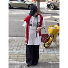 批发100纯棉<b class='q'>韩国</b>东大门2026新款短袖t恤夏<b class='q'>情侣</b><b class='q'>圆领</b>潮流简约宽松上衣