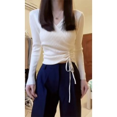 批发秋冬修身短款长袖针织衫毛衣女内搭洋气打底衫上衣
