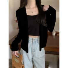 批发天猫抖音质量<b class='q'>外</b><b class='q'>搭</b>披肩小<b class='q'>开衫</b>女2025秋季<b class='q'>长袖</b>短款外套韩系慵懒上衣