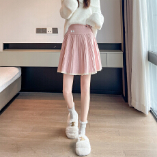 批发包心纱甜美蕾丝花边百褶<b class='q'>裙</b>秋季新款高腰显瘦A<b class='q'>字</b><b class='q'>裙</b>针织<b class='q'>半身裙</b>