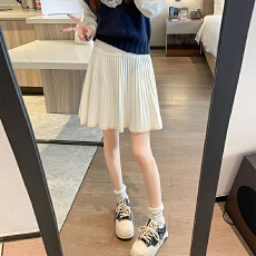 批发包心纱甜美蕾丝花边百褶<b class='q'>裙</b>秋季新款高腰显瘦A<b class='q'>字</b><b class='q'>裙</b>针织<b class='q'>半身裙</b>