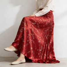 批发温柔小碎花半身裙2026早春<b class='q'>新款</b>气质韩系穿搭复古高腰显瘦中长裙女