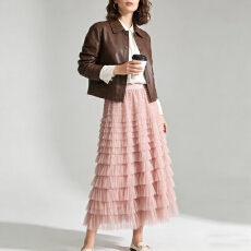 批发蛋糕裙半身裙<b class='q'>中长款</b>高腰a字裙2026薄荷曼波夏新款遮胯松紧腰百搭